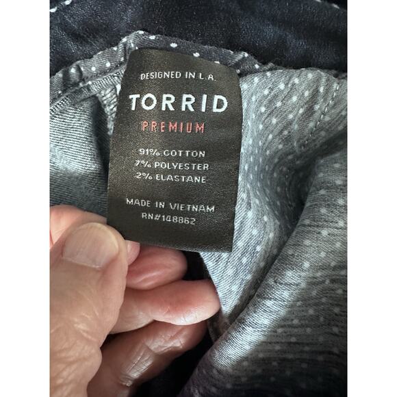 Torrid Premium Trouser Ankle Skinny Jeans Womens Size 20R Dark Wash - Picture 16 of 16